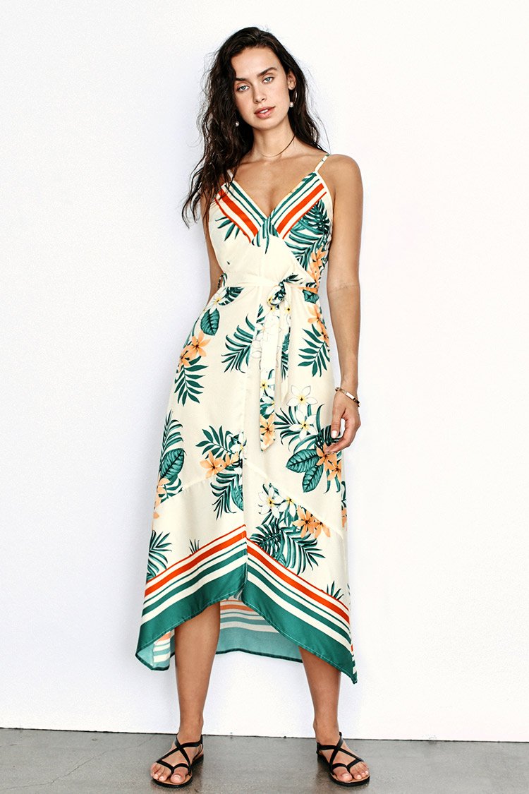 Striped/Floral Dress