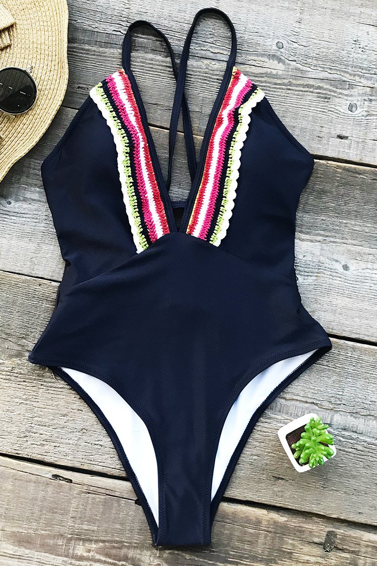 Rainbow Roads One Piece Swimsuit main image 1