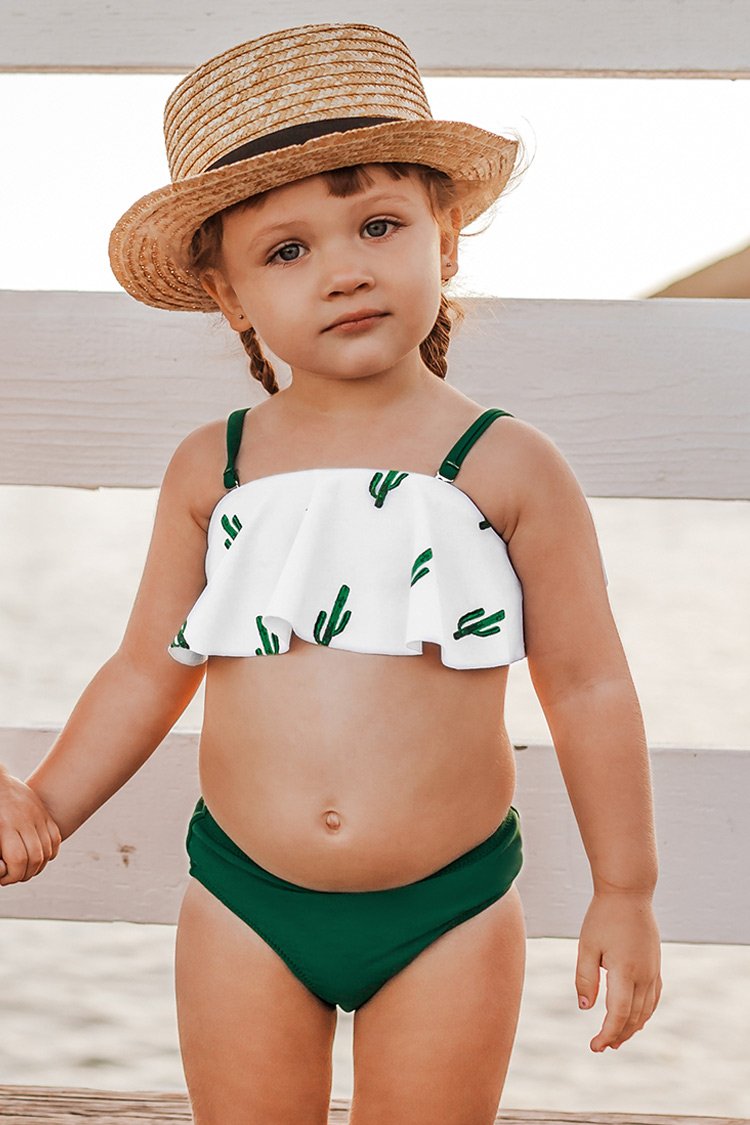 Cacti Print Bikini For Toddler Girls and Girls Cupshe AU