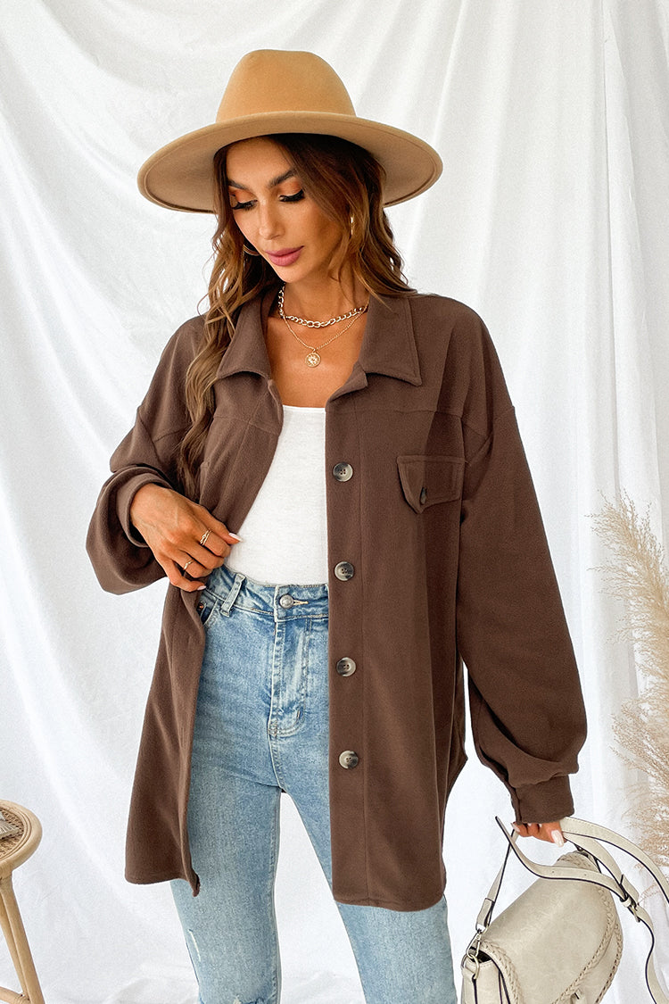 Whisper Buttoned DropSleeve Oversized Jacket Cupshe AU