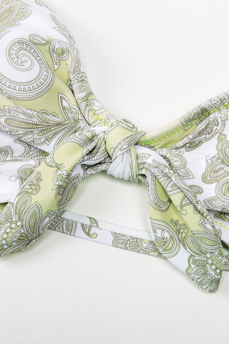 Hannah Paisley Halter Low Waisted Bikini