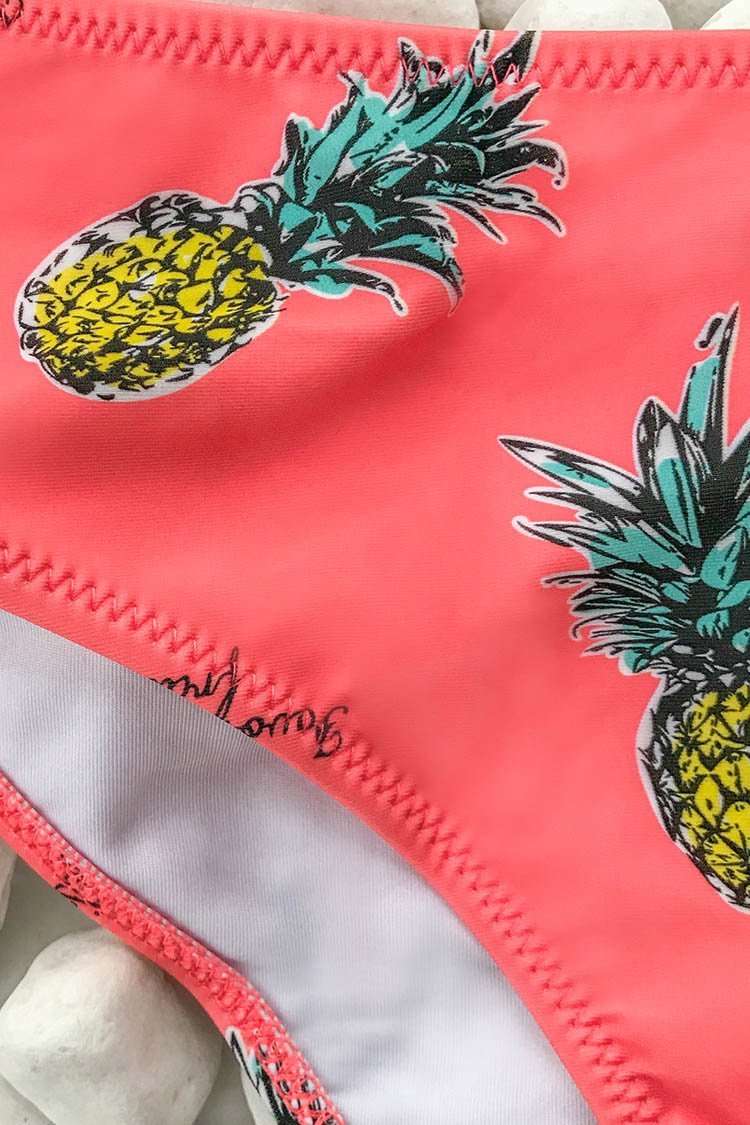 Deep V-neck Strappy Ruffled Beach Vacation Bikini