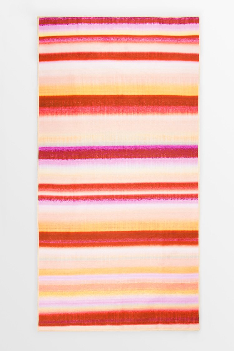 Sunrise Striped Beach Blanket