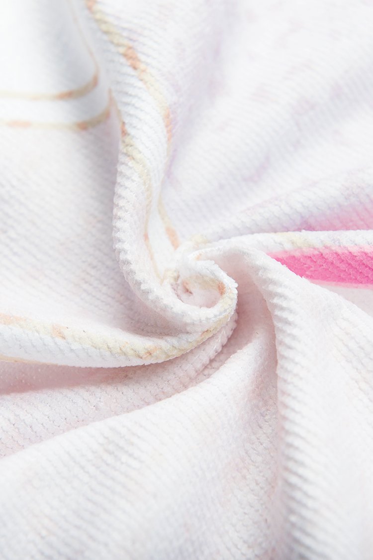 Pink Flamingo Print Beach Towel