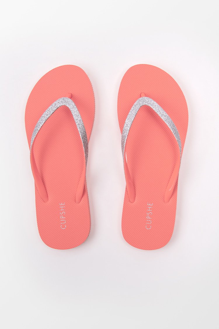 Blossom Coral Flip Flops