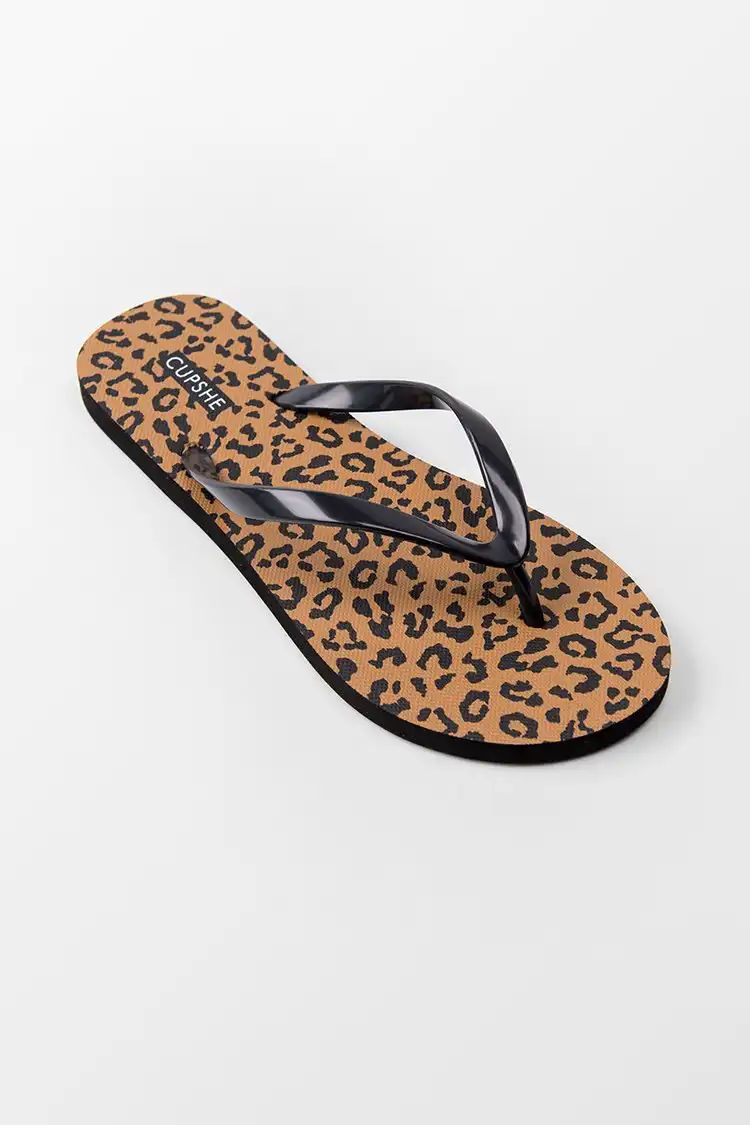 Wild Side Leopard Flip Flops – Cupshe