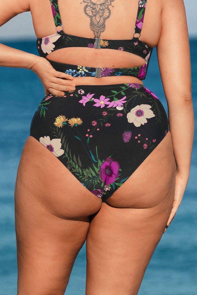 Annabelle Floral Plus Size Bikini Bottom