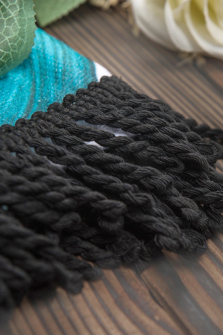 Leaf Print Beach Towel with  Black Tassel