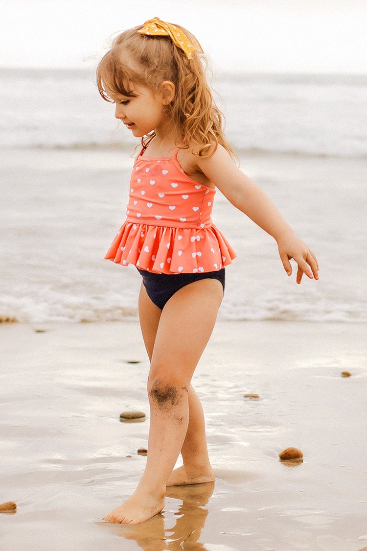 Amalia Crisscross Ruffle Tankini For Toddler Girls And Girls