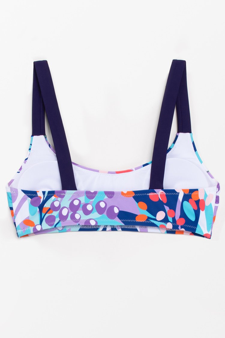 Barbara Leafy Tank Bikini Top