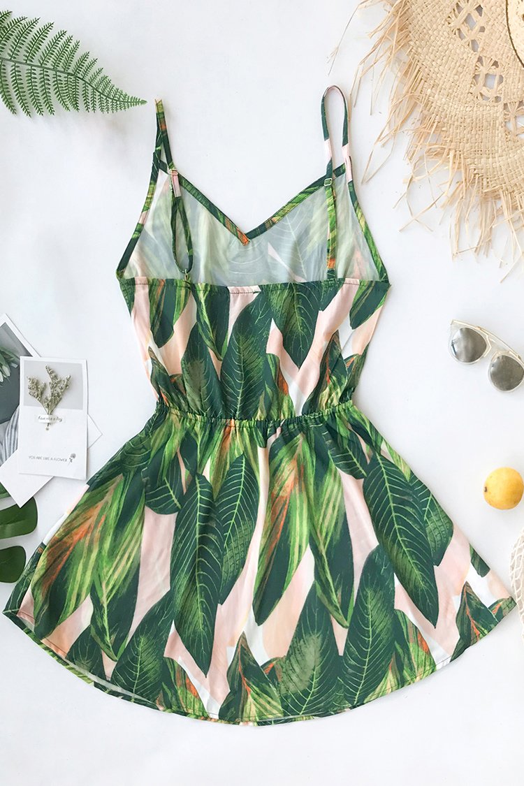 Tropical Dream Banana Leaf Print Dress Cupshe AU