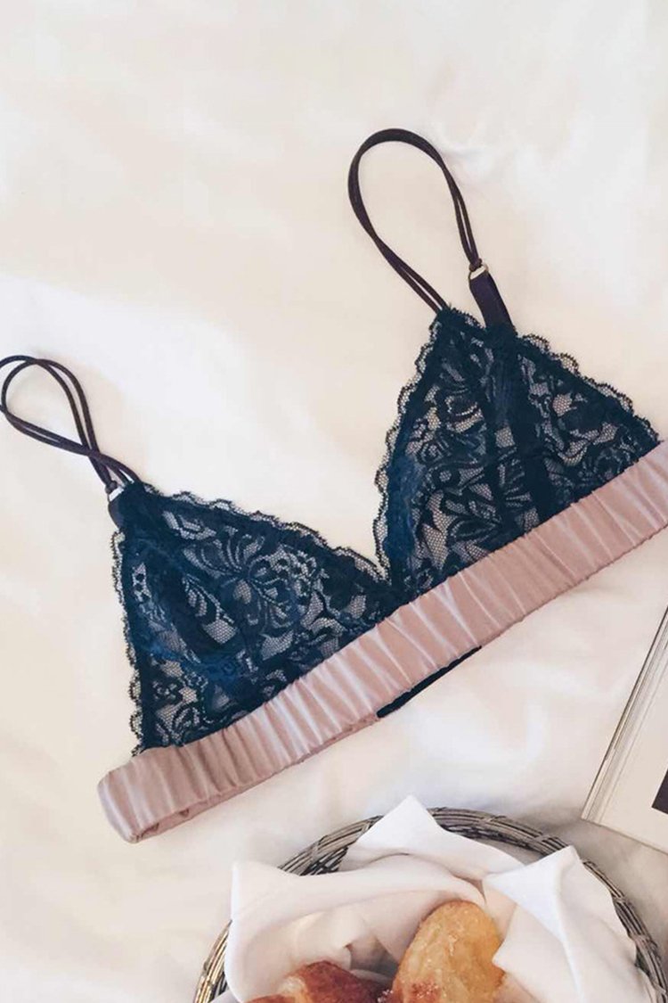 Romantic Blue Lace Bralette