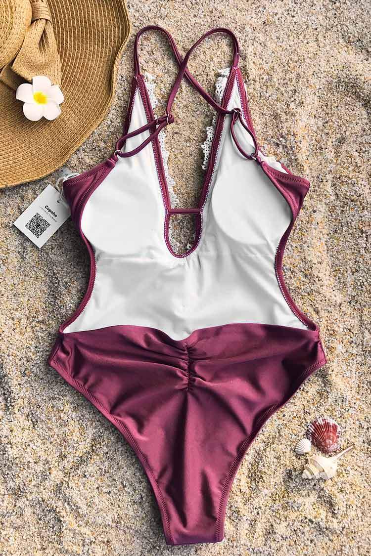 Enormous Enjoyment Lace One-piece Swimsuit