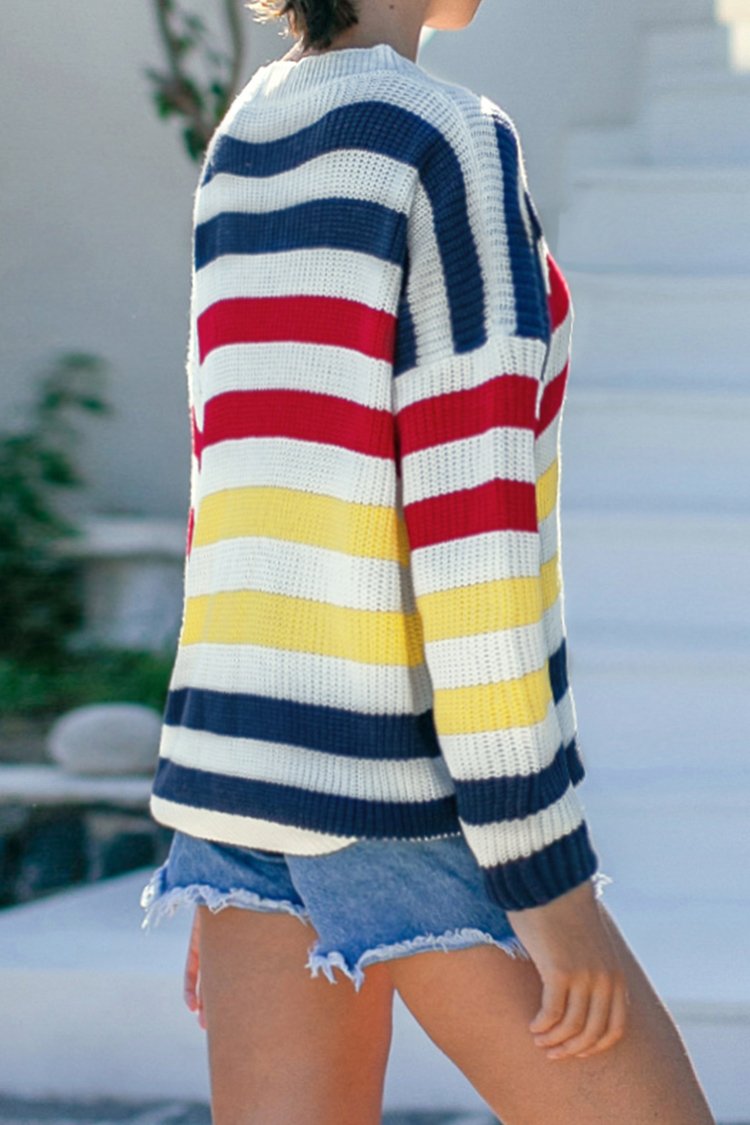 Primary Stripe Sweater