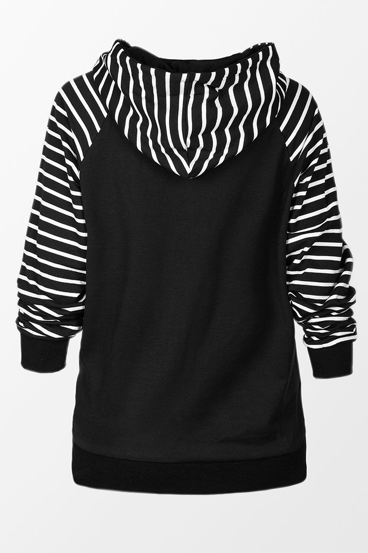 Black Stripe Hoodie