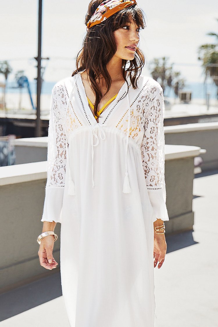 Seaside Stay Lace Cover Up