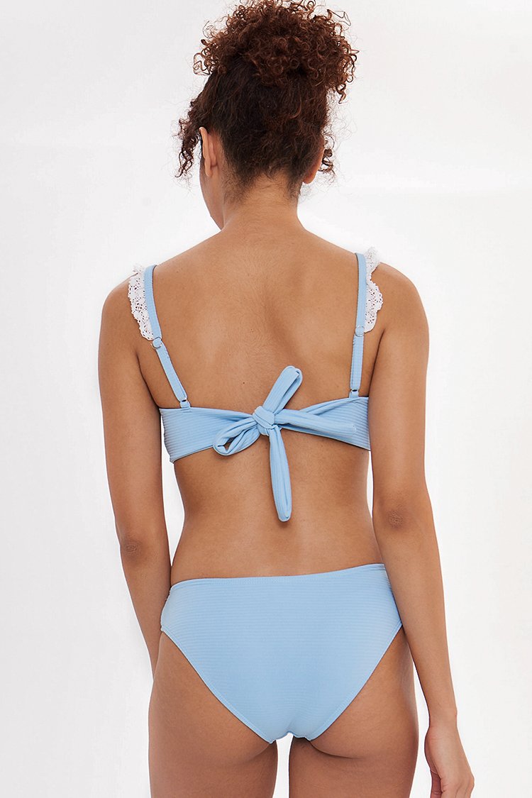 Morandi Blue High-Waist Bikini Set main image 0