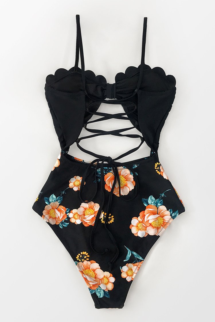 JERSEY SANDS LACE UP ONE PIECE main image 1