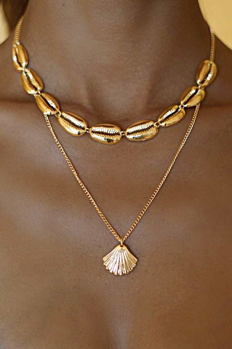 Layered Puka Shell Necklace