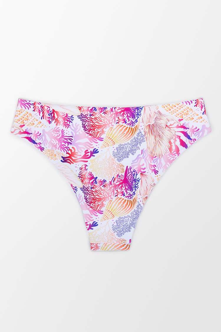 Octavia Coral Print Bikini Bottom