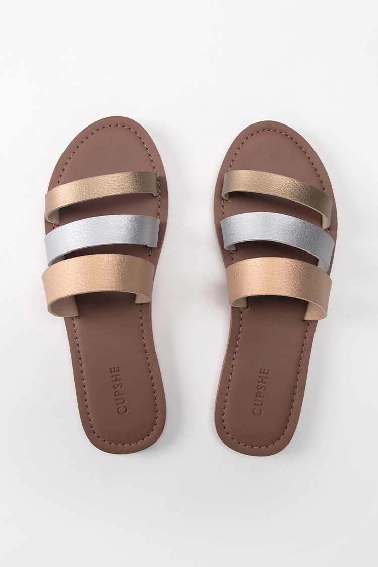 Olympia Three Straps Slides