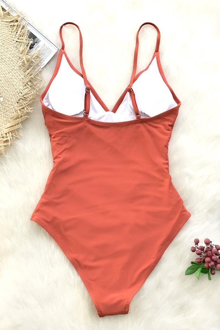 Bright Day Shirring Tummy Control One Piece Swimsuit