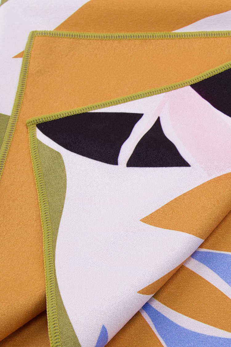 Tropical Romance Leafy Beach Blanket