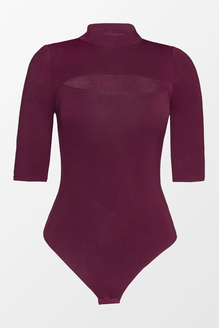Addisyn Cut Out Half Sleeve Bodysuit