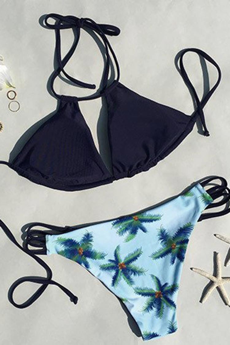 Grecian Column Halter Swimsuit