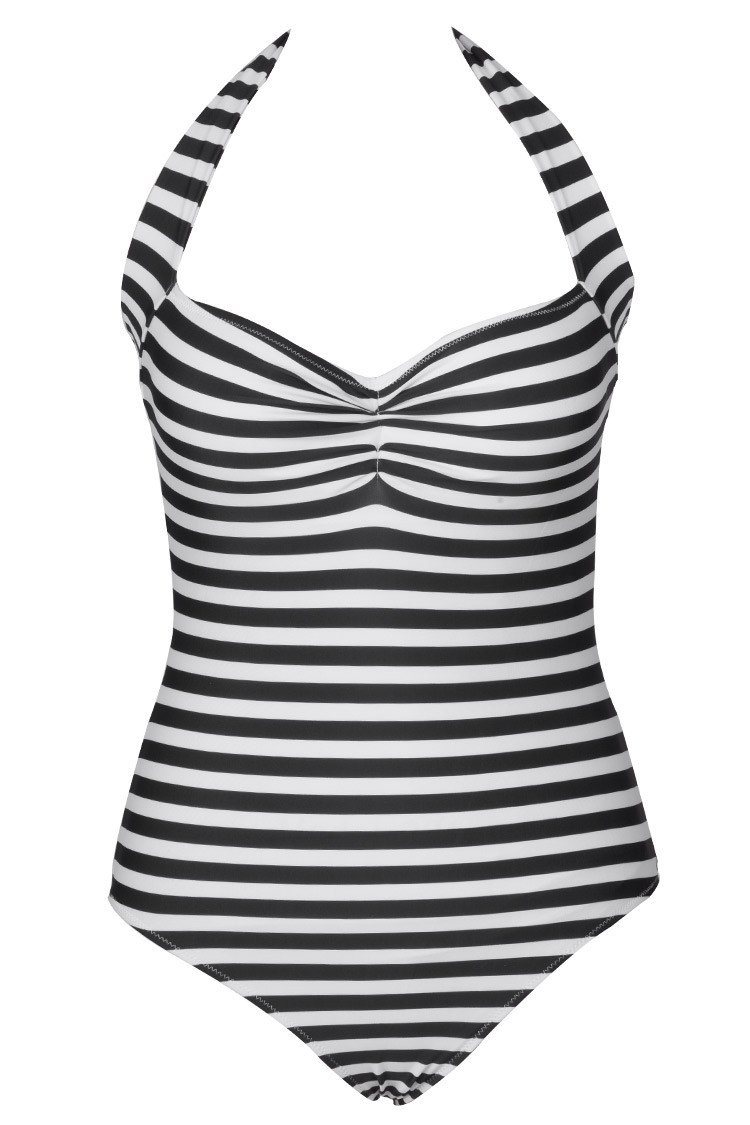 Walk the Line Halter Onepiece Swimsuit