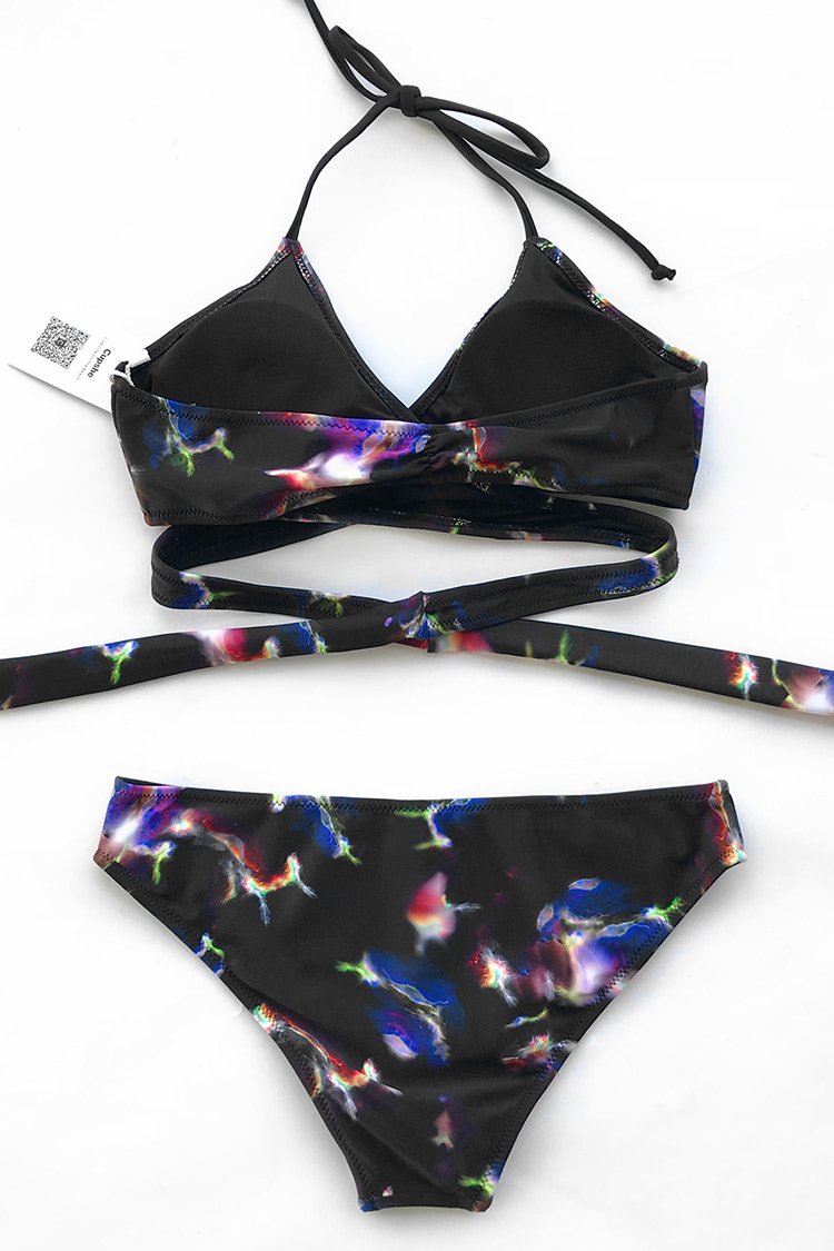 Color Brilliant Halter Bikini Set