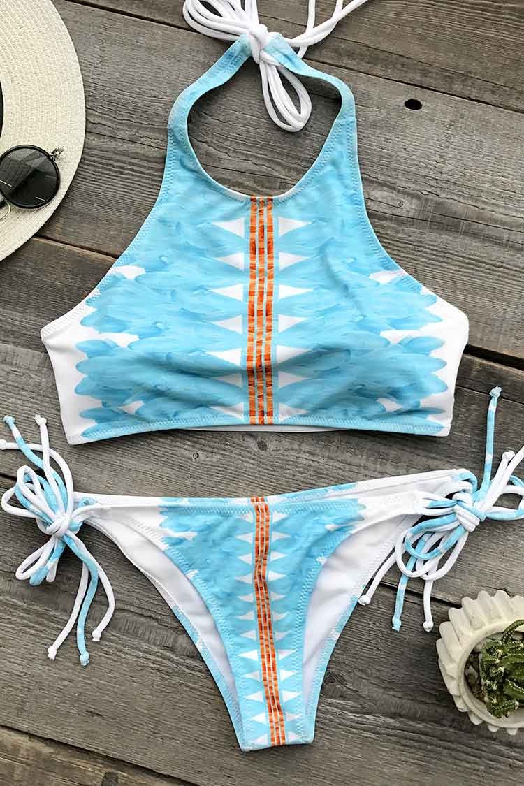 Fresh And Clean Halter Bikini Set