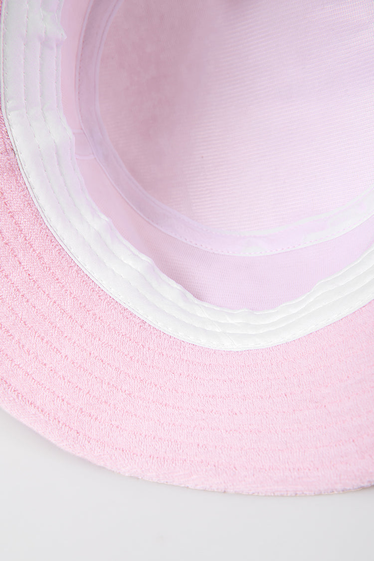 Maribel Minimalism Pink Bucket Hat