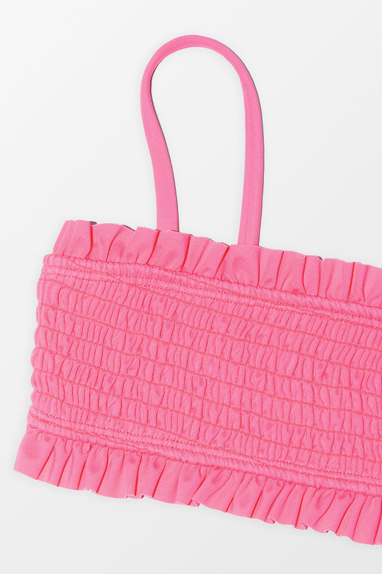 Girls' Floral Impressions Smocked Bandeau And Hipster Set