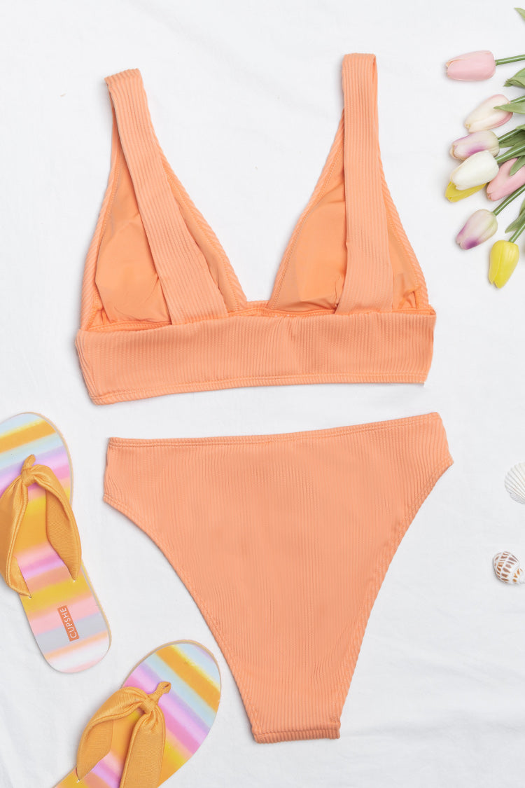 Katlyn Rib Wide Strap Longline Bikini