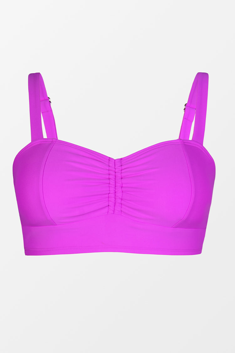 Split Front Plus Omniscient Solid Cinch Front Plus Size Midini