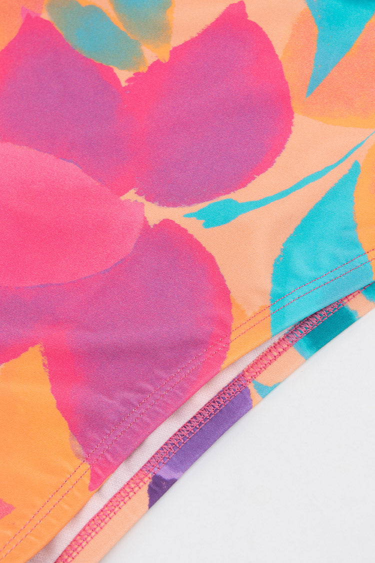 Plus Size Ruffled Tummy Control Bikini Swimsuit