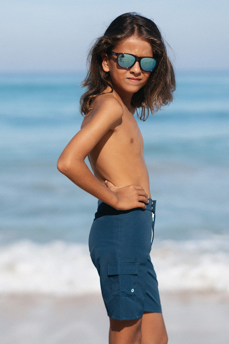 Navy Boys’ Fixed Board Shorts
