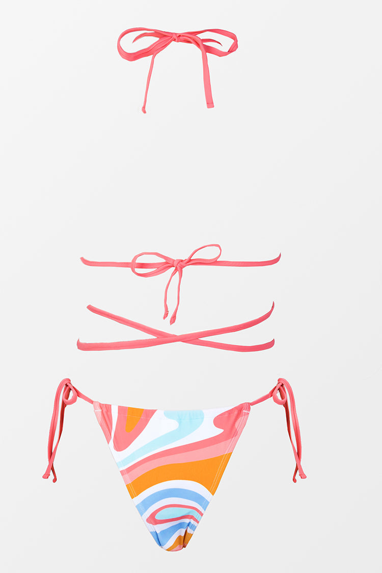 Moving & Grooving Triangle And Ultra Cheeky Hipster Bikini Set