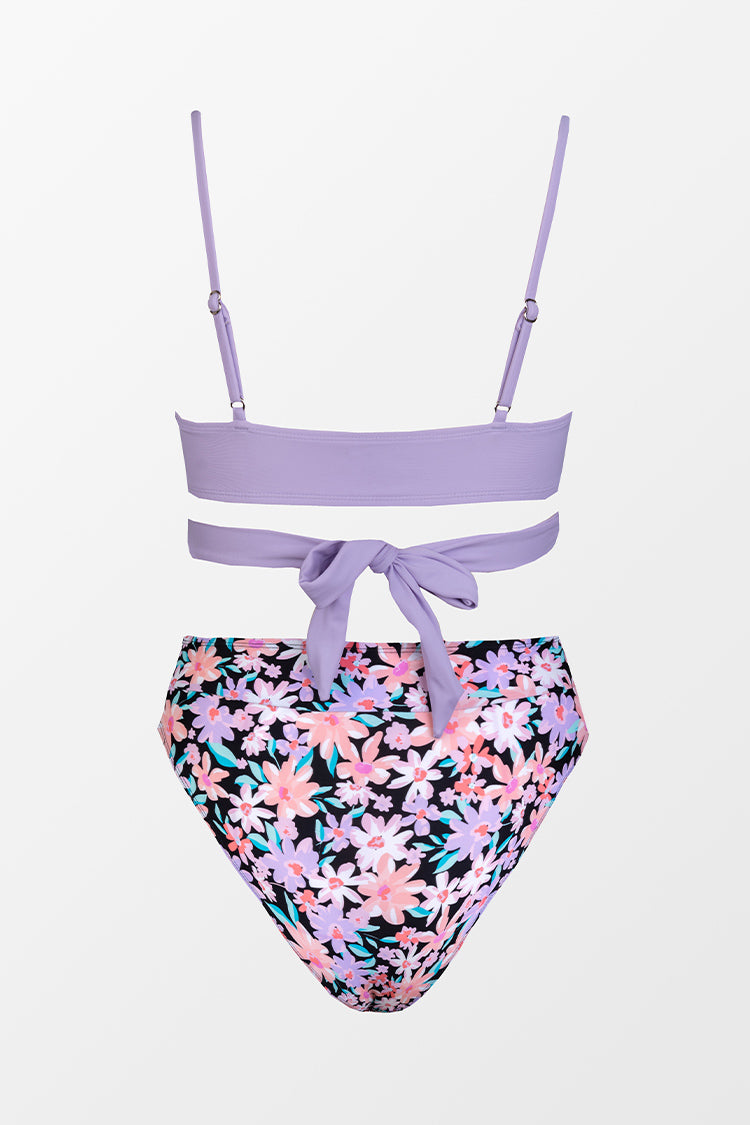 Paluma Falls Back Tie Wrapped Missy Bikini Set