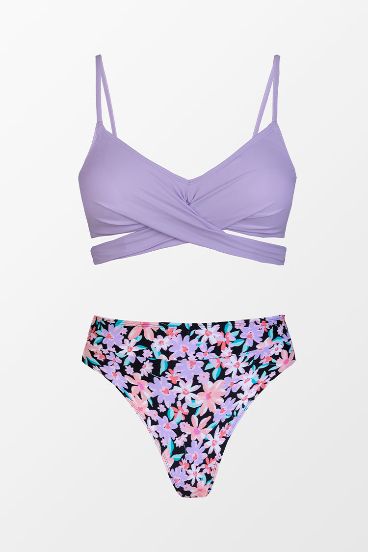 Paluma Falls Back Tie Wrapped Missy Bikini Set