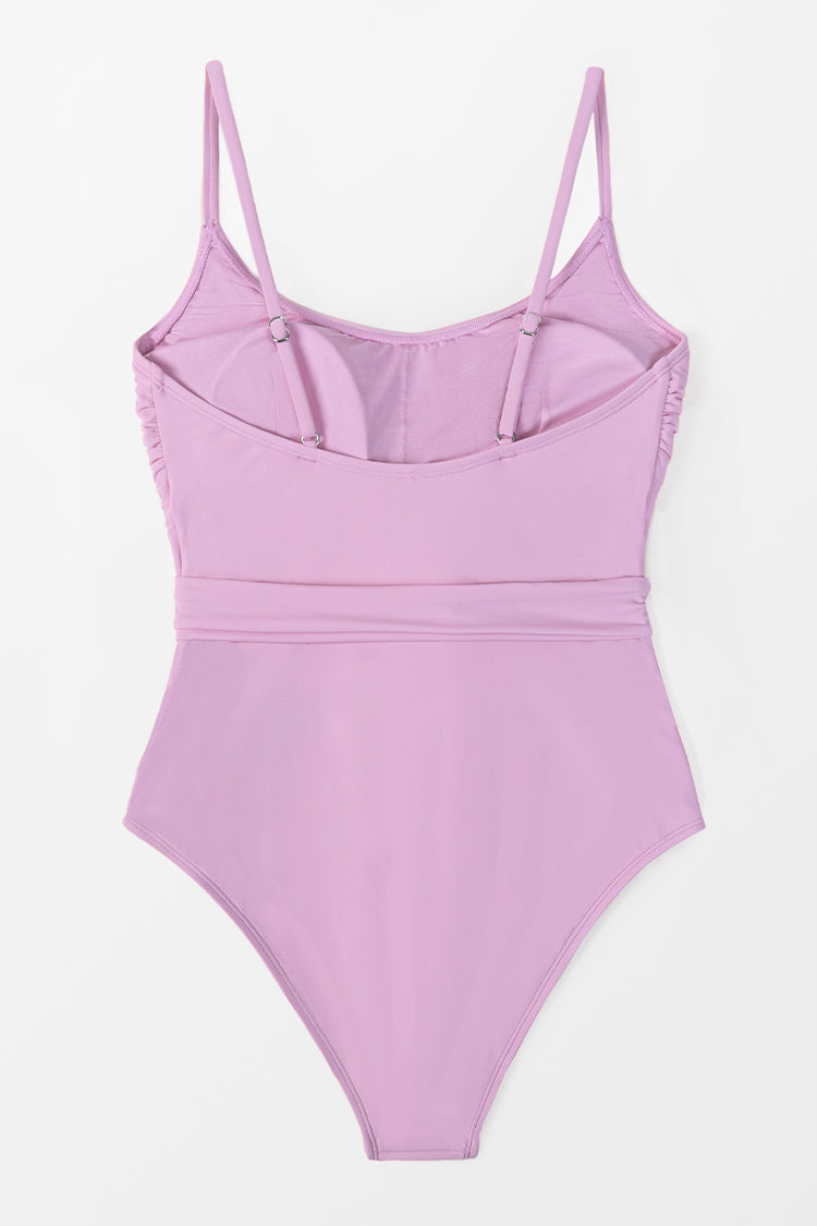 Flora Belt Knot One Piece Swimsuit