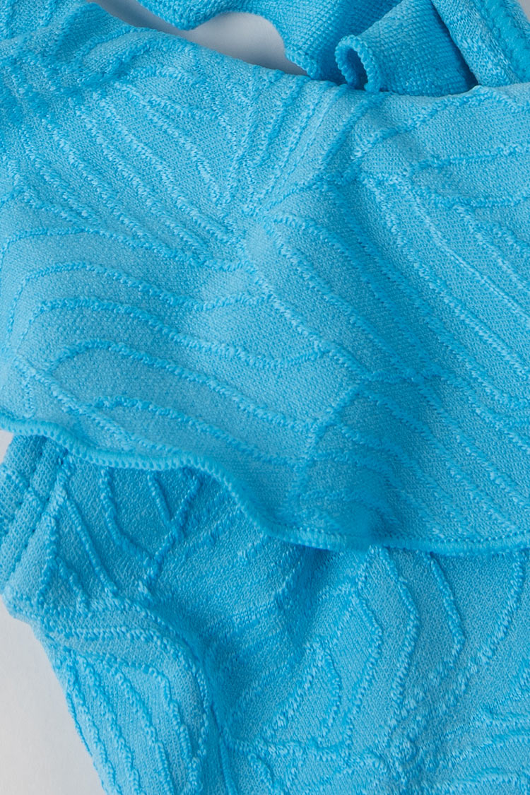 Summer Of Love Scoop Ruffles Girls Bikini Set