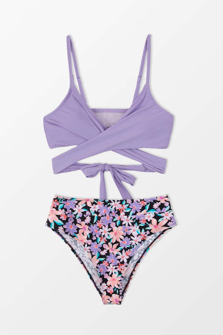 Paluma Falls Back Tie Wrapped Missy Bikini Set