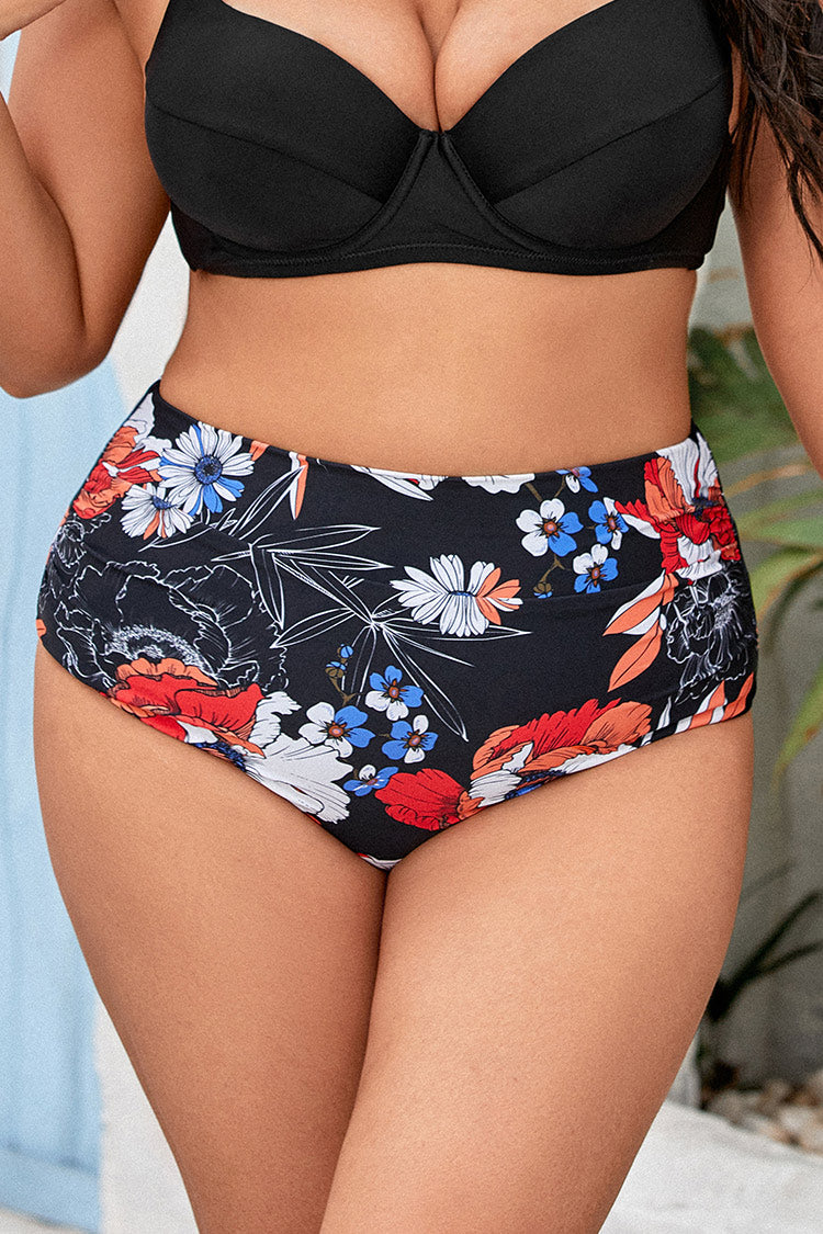 Elizabeth Floral Plus Size Bikini Bottom