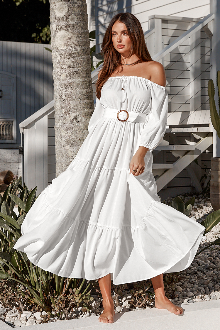 Harriet Off-shoulder Pull Over Dress