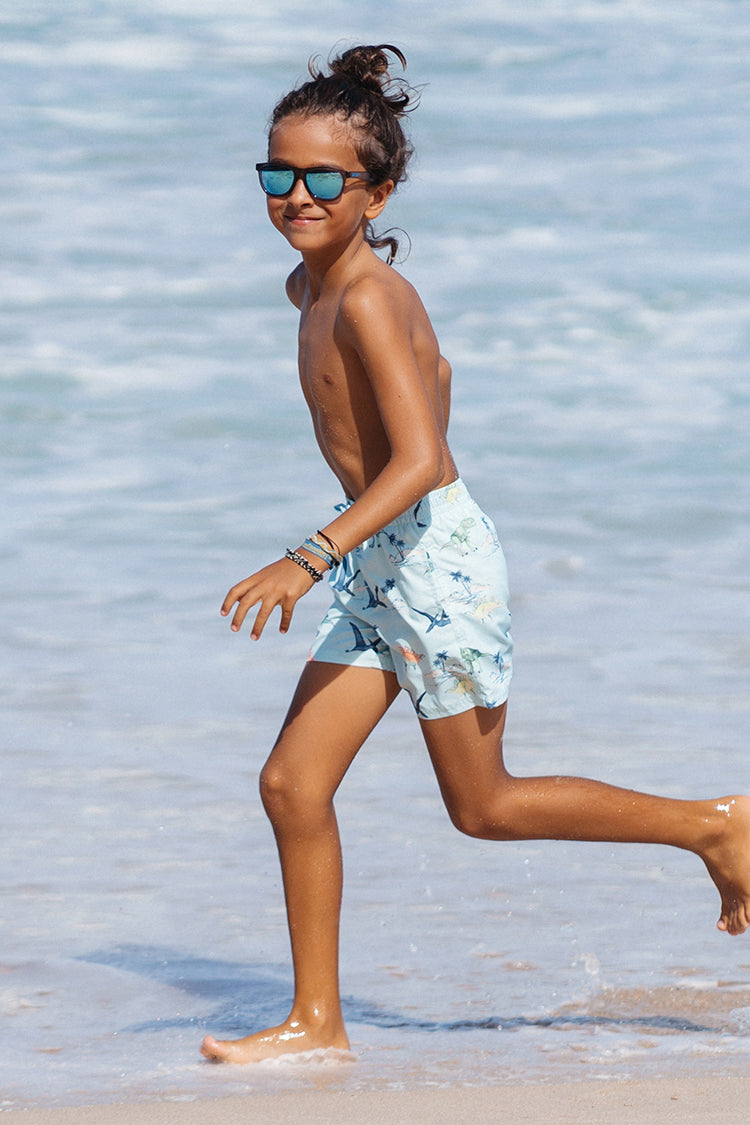 Dino Daze Boys’ Adjustable Volley Shorts