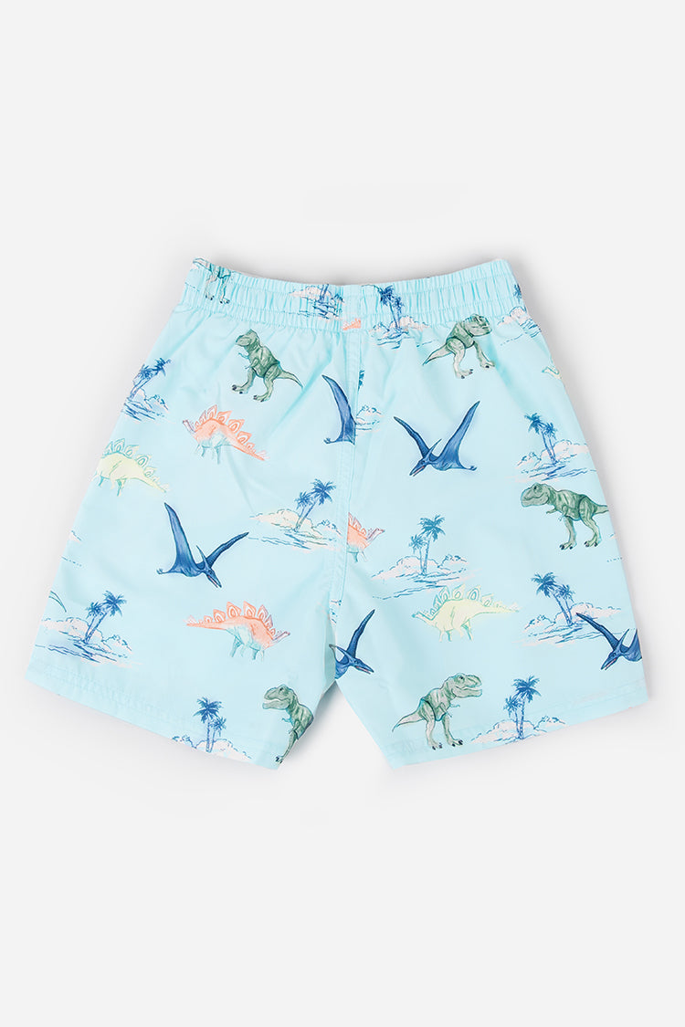 Dino Daze Boys’ Adjustable Volley Shorts