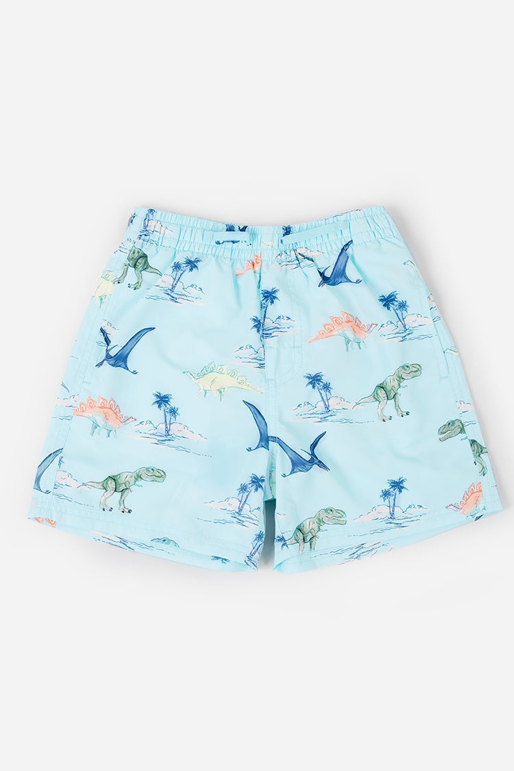 Dino Daze Boys’ Adjustable Volley Shorts