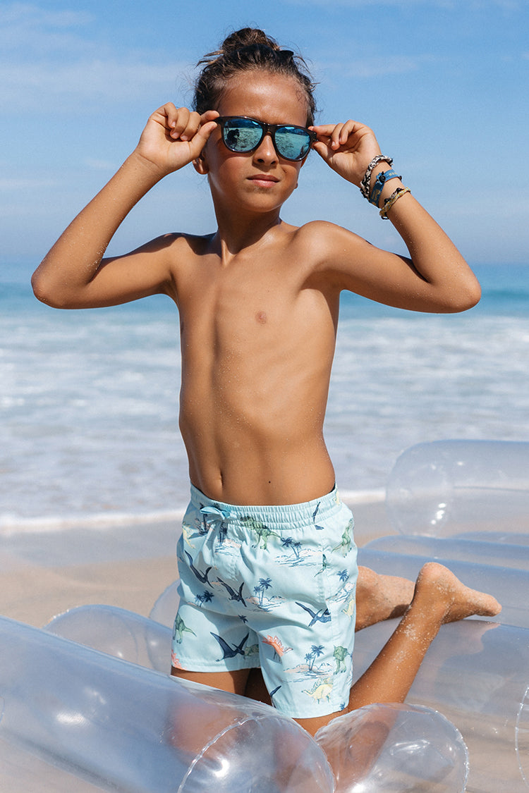 Dino Daze Boys’ Adjustable Volley Shorts